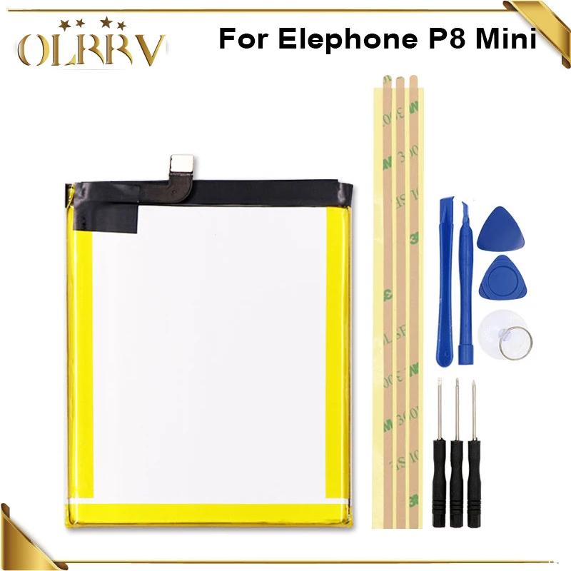 

For Elephone P8 Mini Battery 5.0inch Smart Cell Mobile Batterie Bateria Batterij Accumulator 2680mAh+Tools