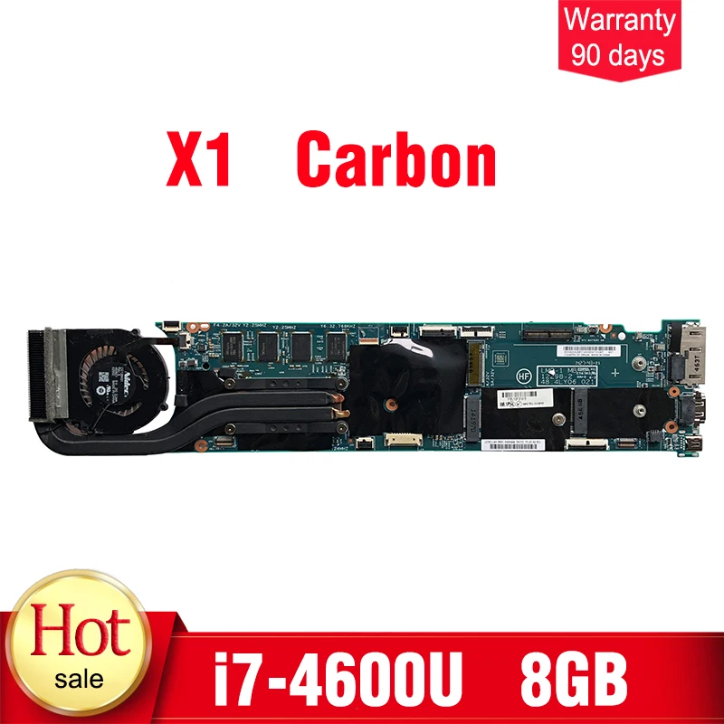 X1 اللوحة المحمول I7-4600U 8G 48.4LY06.021 لينوفو thinkpad X1C X1 اللوحة الكربون LMQ-1 MB 11298-2 FRU: 00UP983