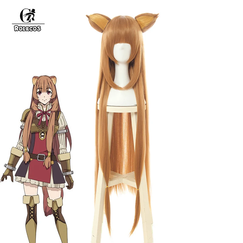 

ROLECOS Anime Tate no Yuusha no Nariagari Cosplay Hair Raphtalia Cosplay Long Hair The Rising of the Shield Hero Women Headwear