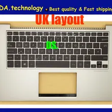 Wellendorff /оригинальная Подставка для рук для Asus UX32 UX32L UX32LA UX32LN UK Клавиатура верхняя крышка, подсветка
