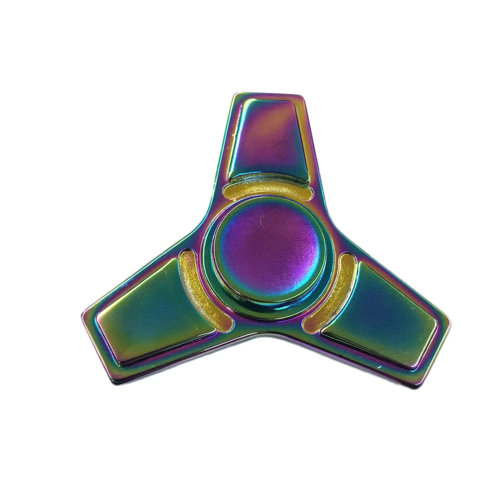 

Alloy Metal Fidget Spinner Rainbow Colorful EDC Gyro Toys Hand Spinner