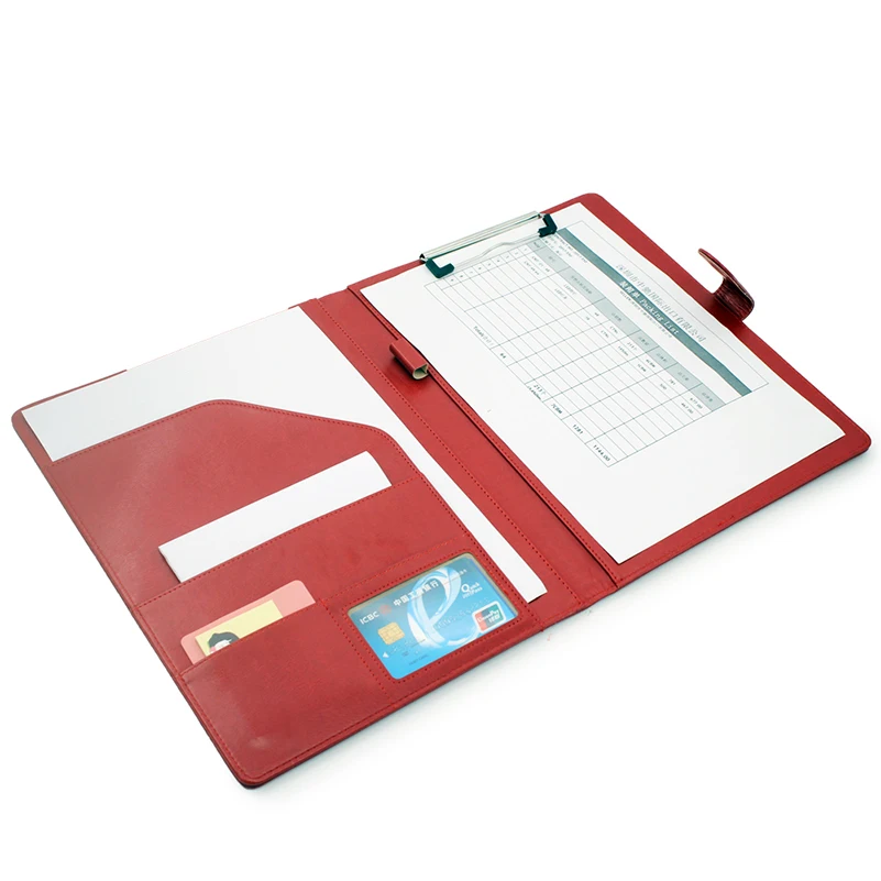 

Writing Pads Clipboard Writing Pads multi-function PU Contract office Document Case leather paper folder Organizer