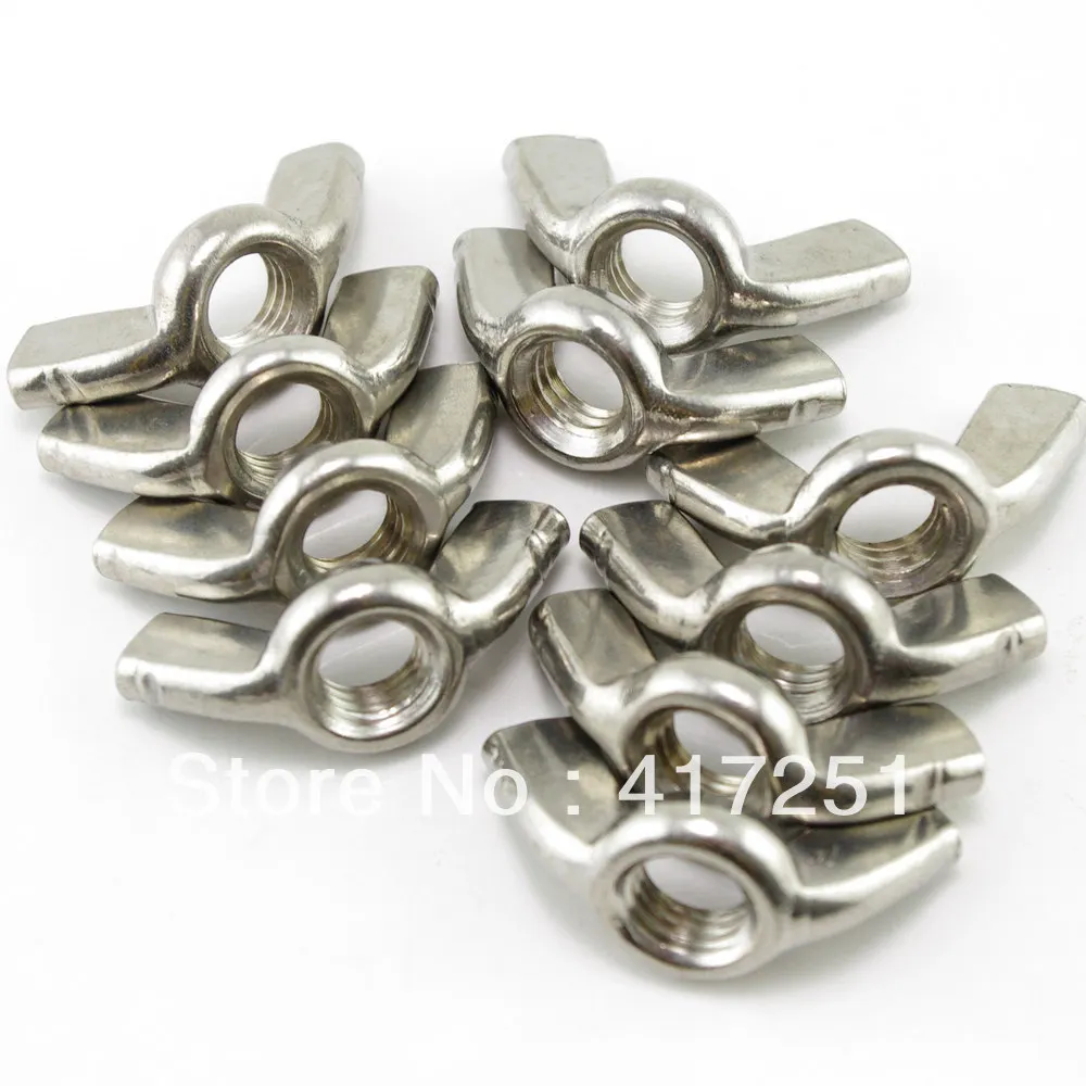 Lot25 304 Stainless Steel Wing Nuts Thumb Butterfly M8 Metric Threaded