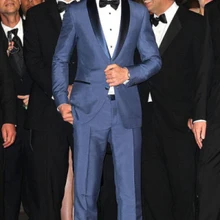 Изготовленные на заказ повседневные мужские костюмы и брюки, на заказ королевский синий смокинг куртка и брюки Синий, на заказ повседневные деловые костюмы