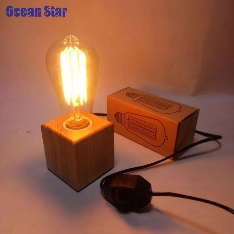 Candeeiros de Mesa de mesa do vintage lâmpada Modelo Número : Wooden Desk Lamp
