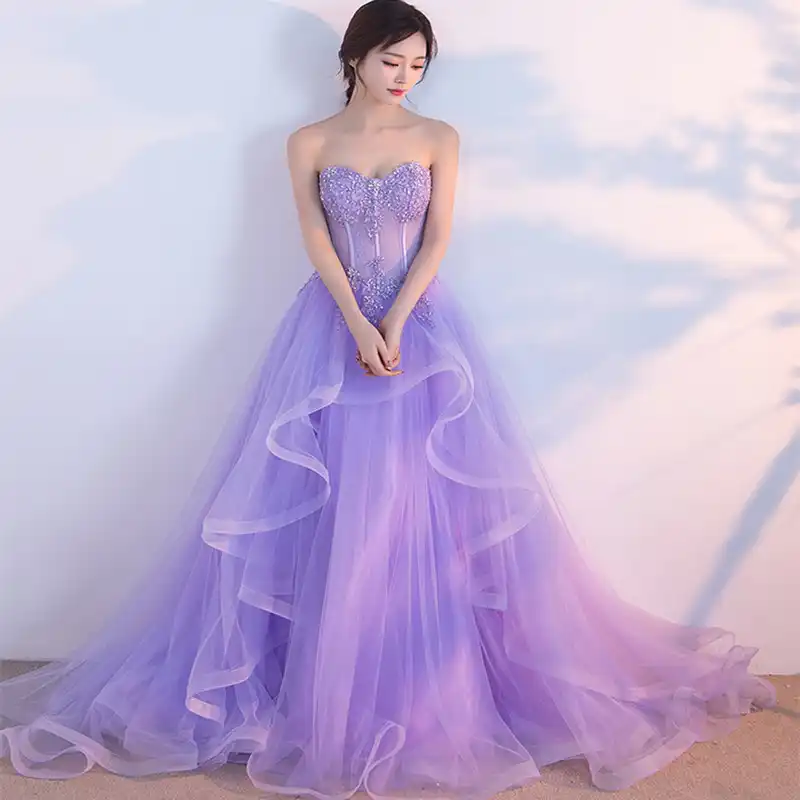lavender ball gown dresses