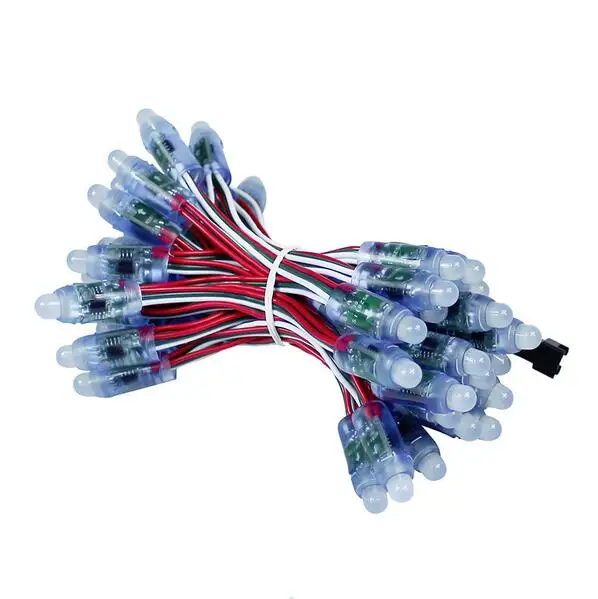 

DC5V WS2811 WS2801 RGB IC led pixel module 12mm Digital Full Color Independently addressable String waterproof