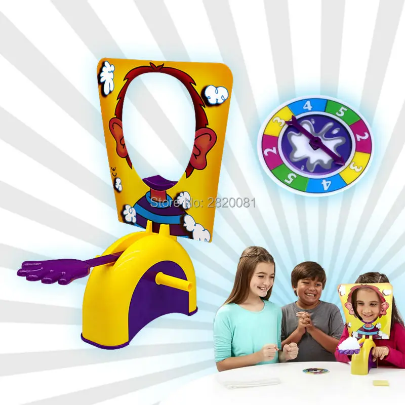 

HOT Family game Pie Cake to Face Gags Practical Jokes funny toys,Whipped Cream game novetly toys for children and parents