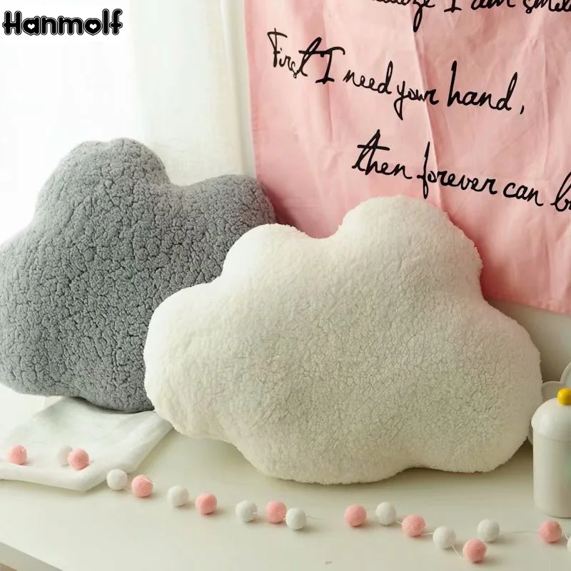 Soft Cloud Shape Plush Stuffed Pillow Decorative Nature Throw Pillow