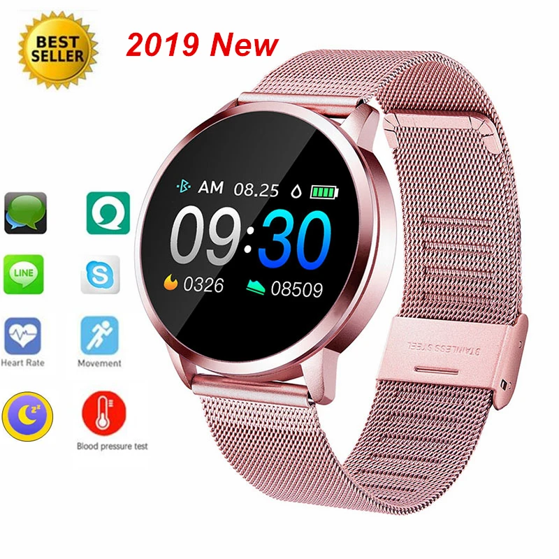

2019 Newest Fasion Smartwatch Women Bluetooth Waterproof Smart Watch Men Fitness Sleep Heart Rate monitor Smart Reminder Watch