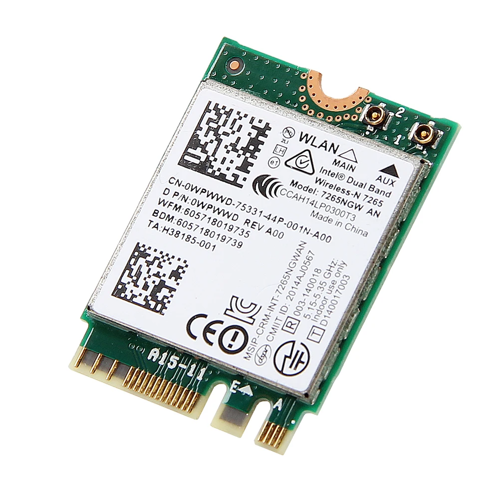 Беспроводная сетевая карта Wifi адаптер с Intel 7265NGW NGFF 300 Мбит/с Bluetooth 4,0 двухдиапазонный 2,4 ГГц/5 ГГц 802.11a/g/n