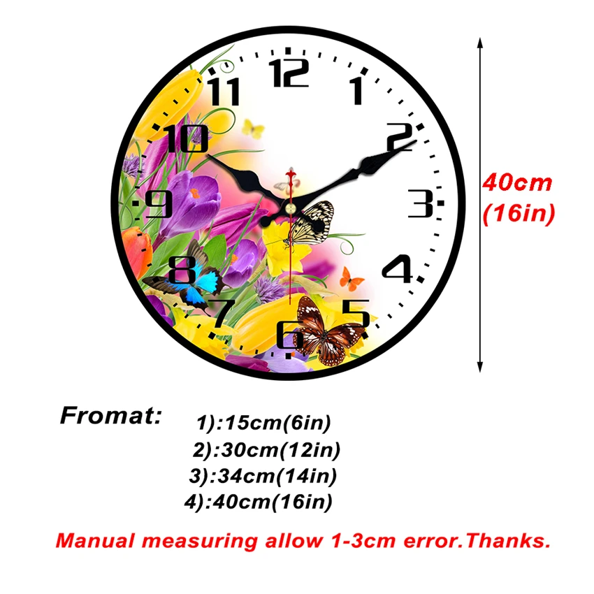 Дизайнерские бесшумные часы Papillons для дома и сада, гостиной, офиса, кухни, Настенный декор, большие настенные часы, не тикающий звук