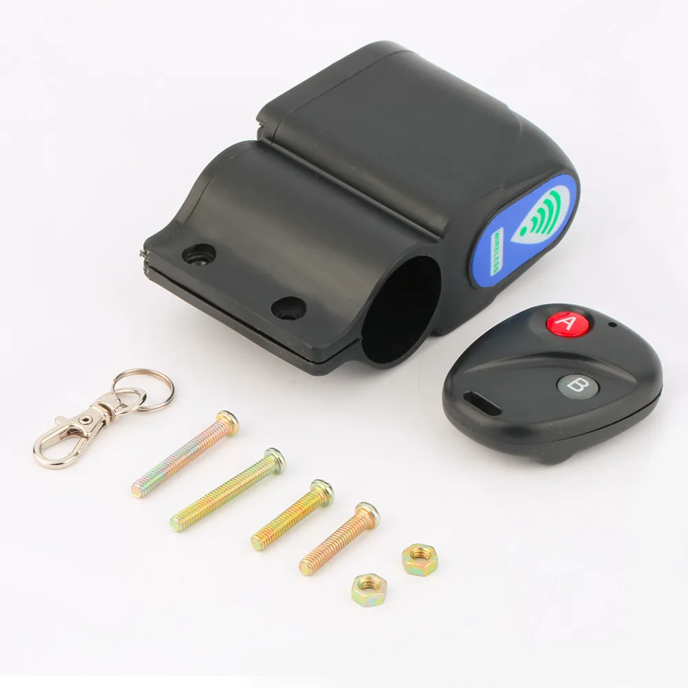 Motorcycle Bicycle Vibration Alarm Wireless Remote Control Anti-theft Sensor New