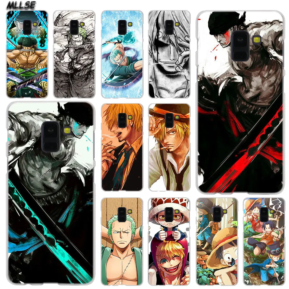 

MLLSE Anime One Piece zoro Sanji luffy Case Cover for Samsung Galaxy A6 A8 Plus A9 A7 2018 A5 2016 2017 A6S A9Star Note9 8 5 4