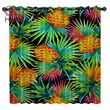 

COCOHouse Yellow Pineapple Fruits Room Curtains Large Window Window Curtains Dark Living Room Bathroom Blackout Floral Drapes