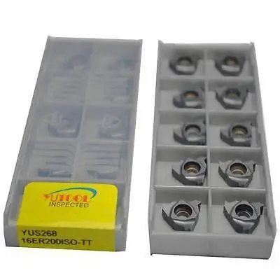 

YUTOOLS Резьбовая карбидная вставка 16ER150 ISO 1,5 CNC фрезерная токарная Вставка 10 шт.