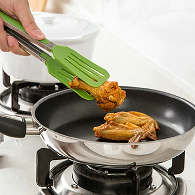 

Stainless Steel Silicone Kitchen Tools Kitchen Tongs BBQ Clip Salad Bread Cooking Food Serving Tongs Kichen Accessories