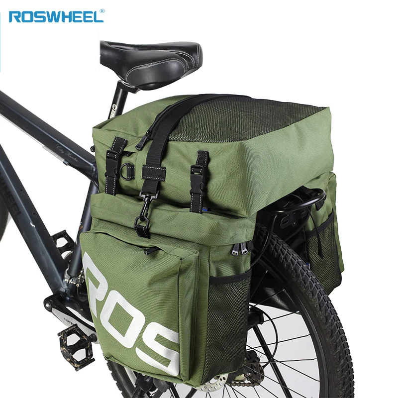 ROSWHEEL 37L водостойкая велосипедная задняя Сумка, прочная велосипедная сумка, велосипедная сумка, сумка-Карго