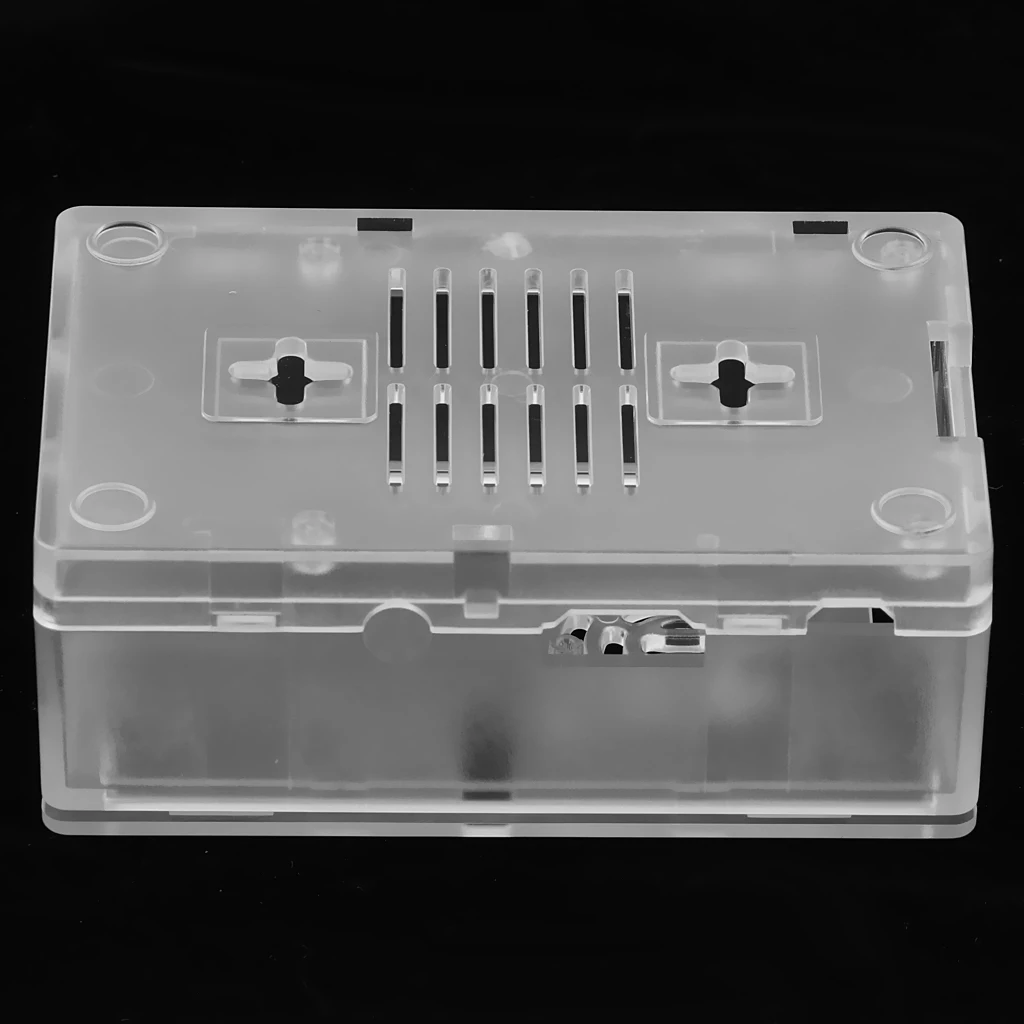 Protective Enclosure Case Cover Box for Raspberry Pi Board / LCD/Fan Clear