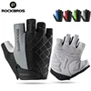 ROCKBROS Half Finger Cycling Gloves Breathable Shockproof MTB Mountain Bike Gloves Mens Outdoor  Bicycle Riding Mittens 1