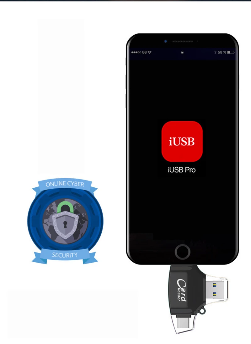 4 в 1 Тип C Micro SD кардридер usb type-c OTG USB флэш-память гаджет для iPhone iPad MacBook адаптер считыватель SD карт lightning