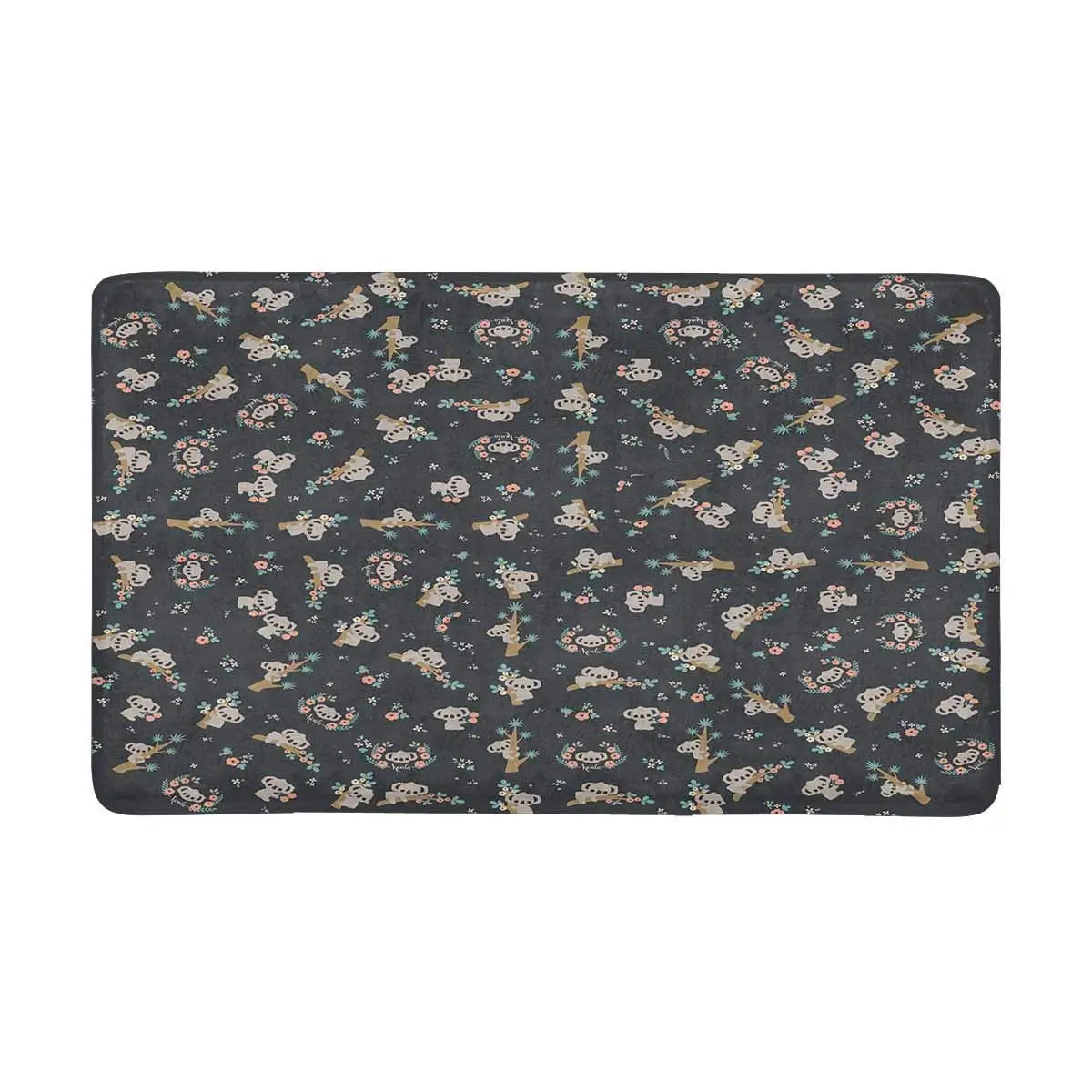 Милый коала в разных позициях, скалолазание на дереве, противоскользящий дверной коврик, домашний декор, внутренний входной коврик