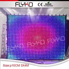 ПК контроллер высокого разрешения 10 см будка диджея занавес светодиодная завеса для зрелищных мероприятий