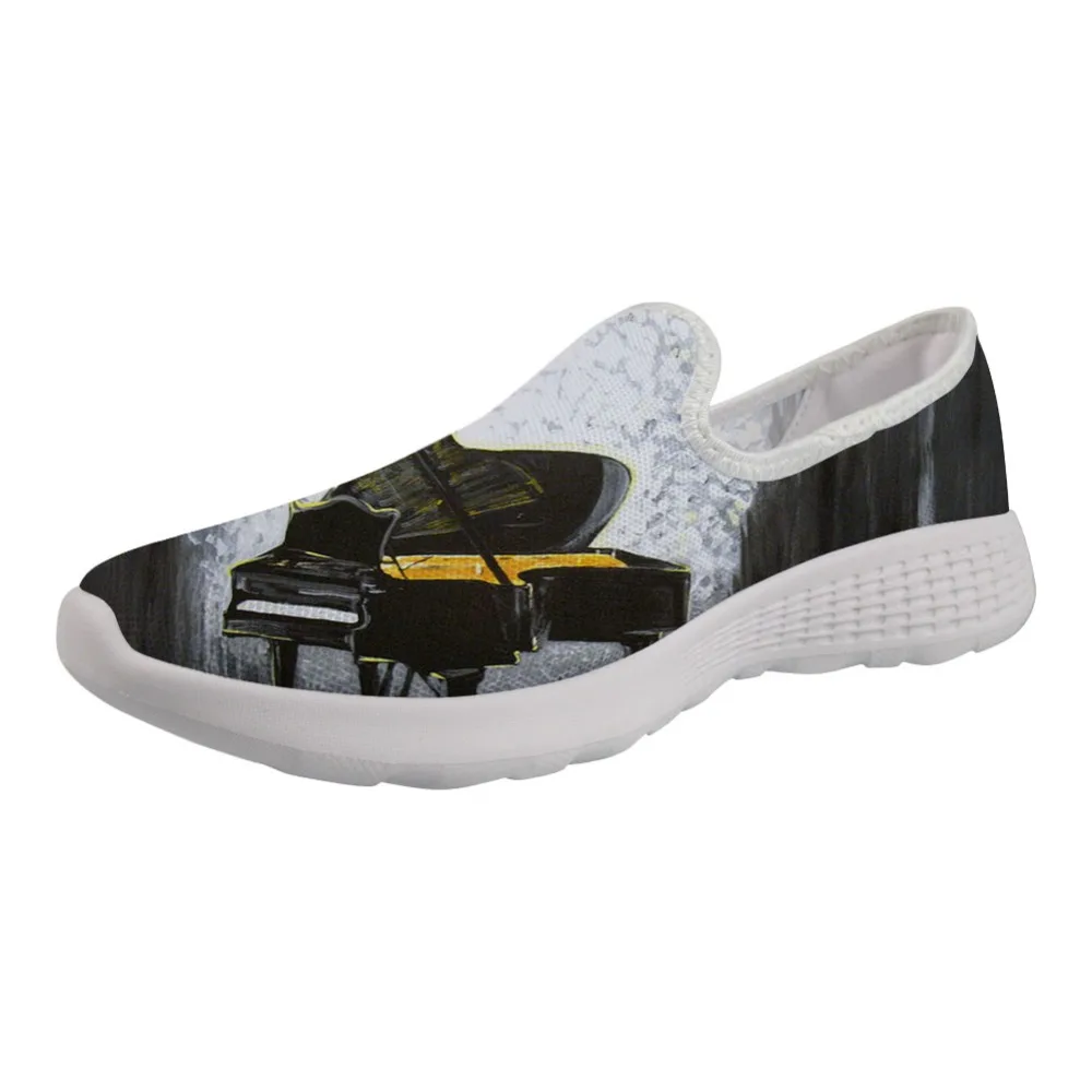 

Outdoor Wading Shoes With holes on bottom Female Sneakers for Lady Girl Light Shoe Artist Painting Print Piano Music Shoes