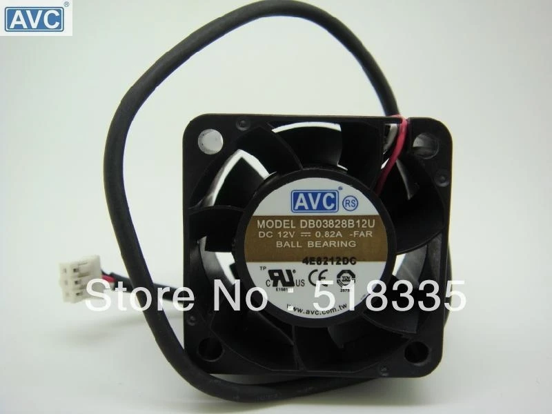 AVC DB03828B 12U 38 мм 38*38*28 3828 12 В двойной вентилятор мини микро Вентилятор охлаждения|fan