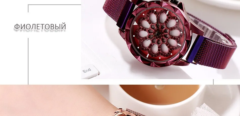 GEDI Women Watches Women Fashion Clock Ladies Watch Top Luxury Brand Quartz Wristwatch Gifts for Women Magnet Mesh Belt New