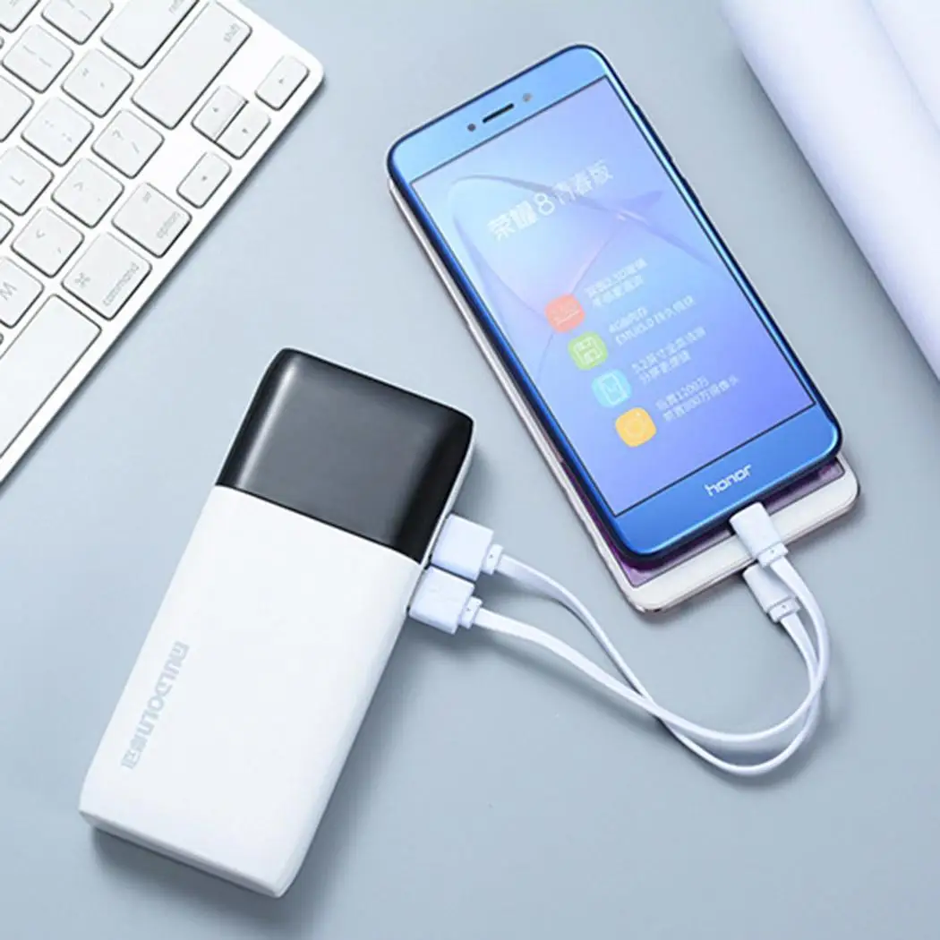 10000mAh Power Bank Dual USB External Battery With LED Display Fast