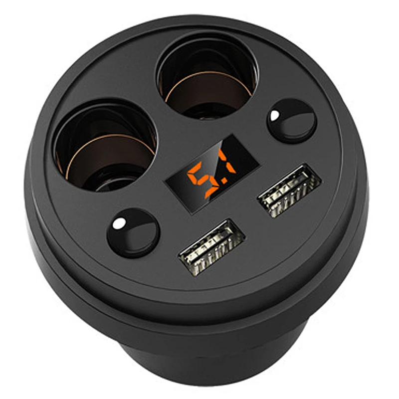 12V 24V Car Socket Power Adapter 5V 3.1A Double USB Car Charger Cigarette Lighter Adapter with LED Voltage Display Fast Charger 12V 24V Car Socket Power Adapter 5V 3.1A Double USB Car Charger Cigarette Lighter Adapter with LED Voltage Display Fast Charger