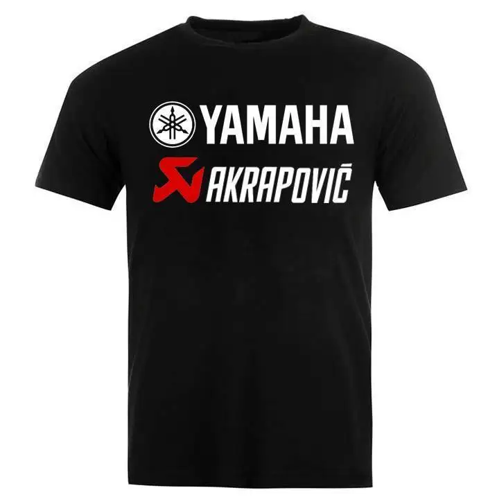 Yamaha Akrapovic Мотоспорт Racing логотип человек женщина вентилятор Футболка Модные Для