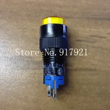 [ZOB] Японский IDEC и AL2-A с светло-желтой плоской кнопкой самоблокирующийся кнопка с фиксацией 16 мм подлинный- 5 шт/лот