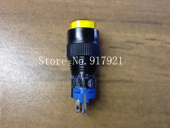 

[ZOB] Japan's IDEC and AL2-A with light yellow flat button self-locking self-locking button 16MM genuine original --5PCS/LOT