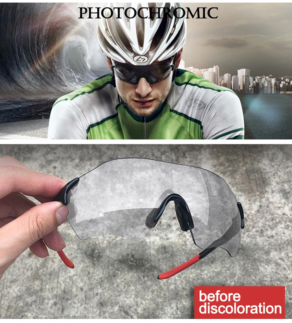 Фотохромные велосипедные очки, велосипедные солнцезащитные очки Gafas Ciclismo, велосипедные очки, уличные велосипедные очки, солнцезащитные