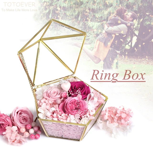 Stained Gl Box Engagement Ring Jewelry Gift Wedding Stained Gl Box Engagement Ring Jewelry Gift Wedding Holders Jewelery Dish Geometric Love