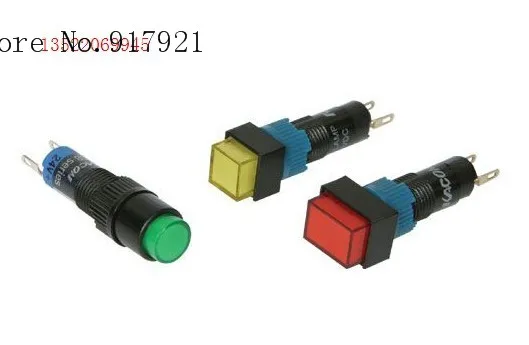 

[ZOB] Button switch IDEC Izumi circular mounting aperture 16mm A6 series AL6M-M21 --10pcs/lot