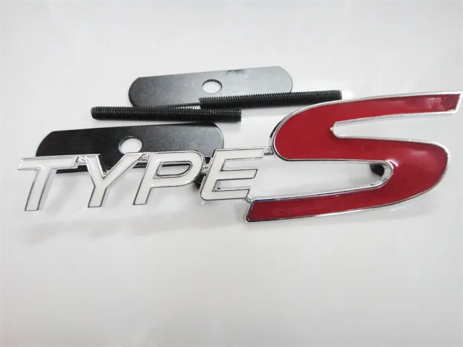 Горячие Авто 3D Металл Хром Красный типов Передняя решетка гриль эмблемы Подходит для Honda CIVIC Для Фэн вентилятор