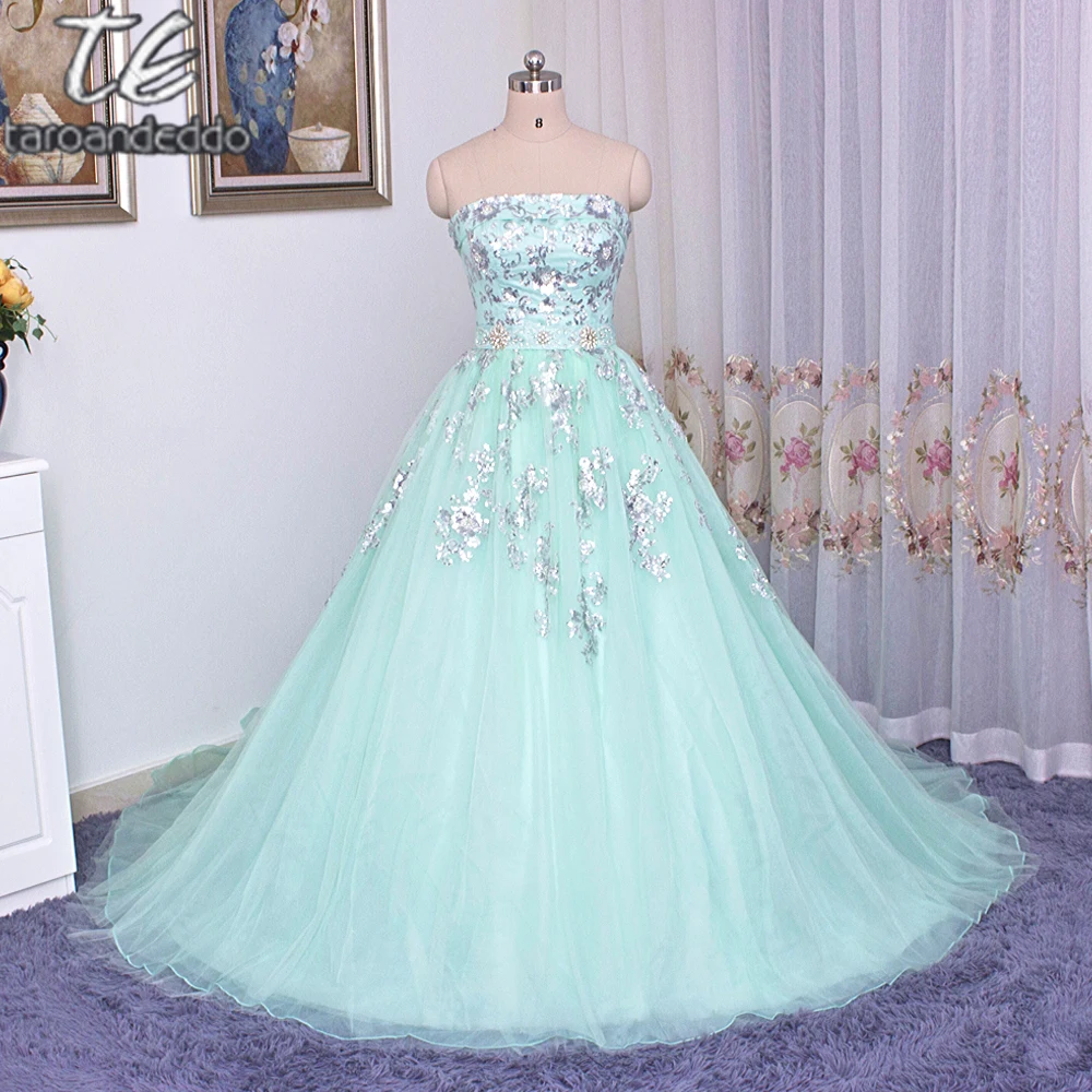 turquoise and silver wedding dresses