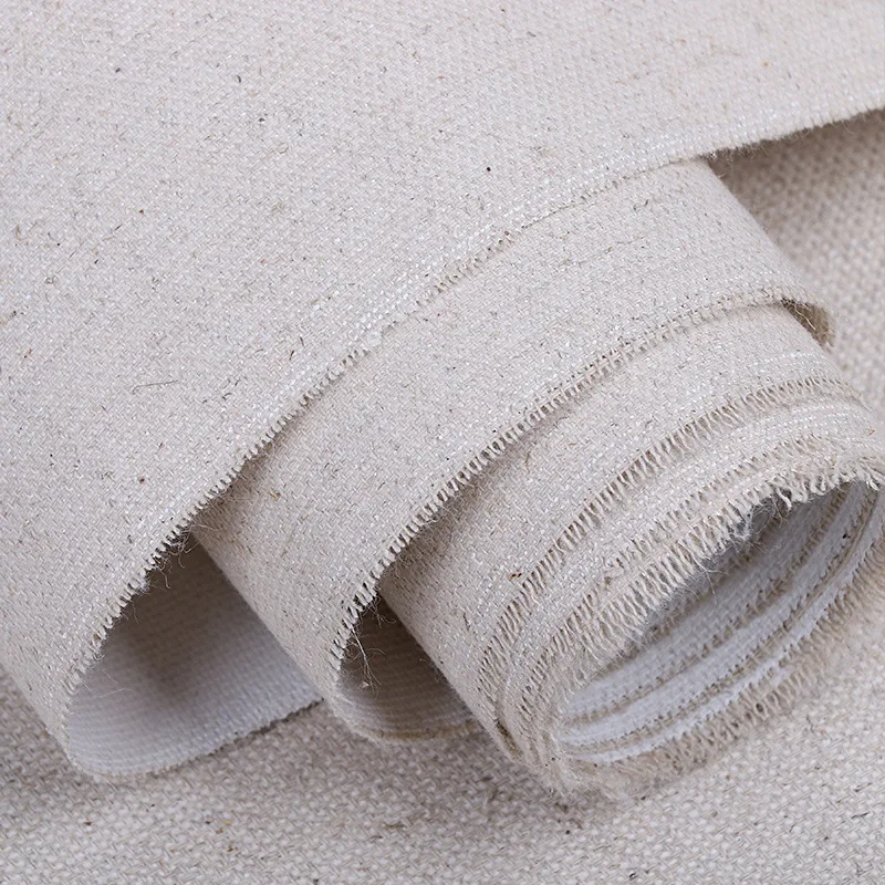 

Professional blank canvas for painting Layer Acrylic oil painting canvas waterproof Linen art supplies for artist 5M One Roll