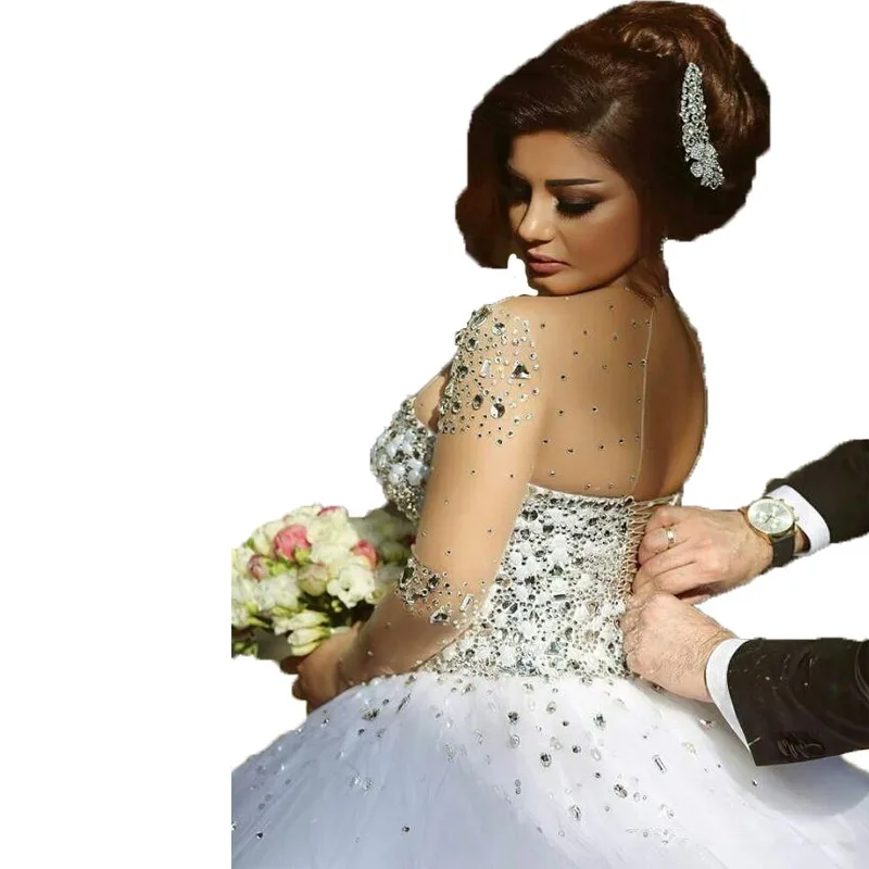 2016-Monalisa-Women-Wedding-Dresses-Long-Sleeves-Ball-Gown-Crystal-Beading-Floor-Length-Vestidos-De-Novia (1)