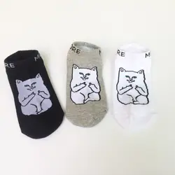2018 новые хлопковые кошачий Кот коттоновые носки модные тенденции сумка Смешные носки-башмачки