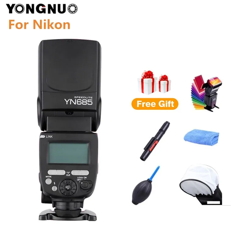 YONGNUO YN685N YN685 GN60 беспроводной 2,4G HSS Speedlite ttl вспышка Speedlight для Nikon D700 D600 D3100 D300s D300 D200 DSLR камера