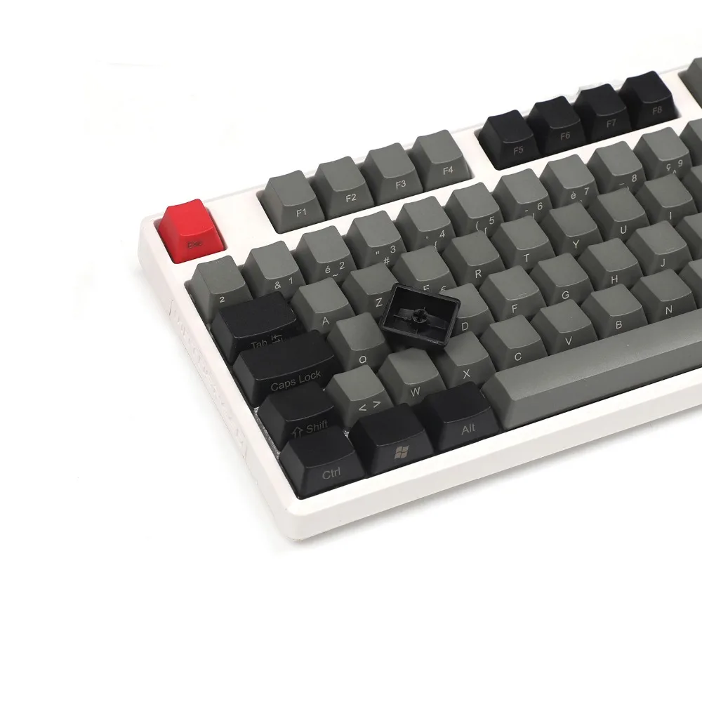 105 ключ боковой печати YMDK толстый PBT AZERTY французский ISO макет OEM профиль Keycap подходит для MX переключатели механическая клавиатура