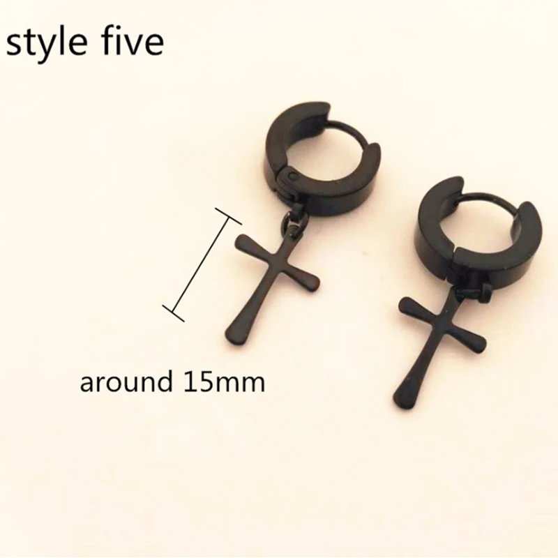 Мужские и женские модные серьги в виде креста 1 пара|mans earings jewelry|jewelry earringsfashion jewelry |