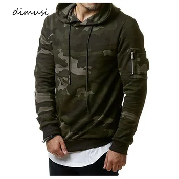 

DIMUSI Fashion Mens Hoodies Men Camouflage Windbreaker Hooded Slim Sweatshirt Mens Hoodie Hip Hop Hoodies Sportswear Tracksuit