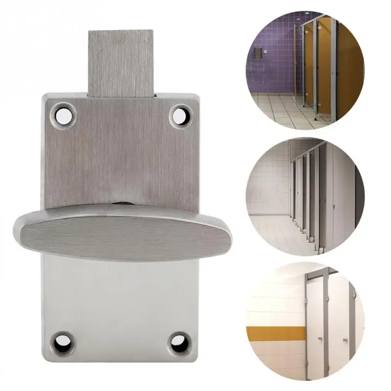 304 Stainless Steel WC Toilet Indicator Door Lock Bathroom Toilet