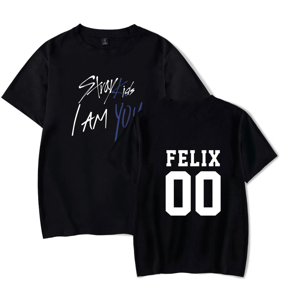 Kpop бродячие Детские футболки с принтом FELIX JEONGIN JISUNG MINGHO и т. Д. Концертная футболка