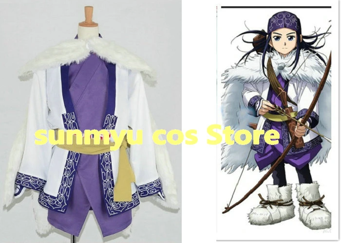 Golden Kamuy Asirpa Cosplay Kostüm Costume 65cm Perücke wig Anime Manga Comic Golden Kamuy Asirpa Cosplay Kostüm Costume 65cm Perücke wig Anime Manga Comic